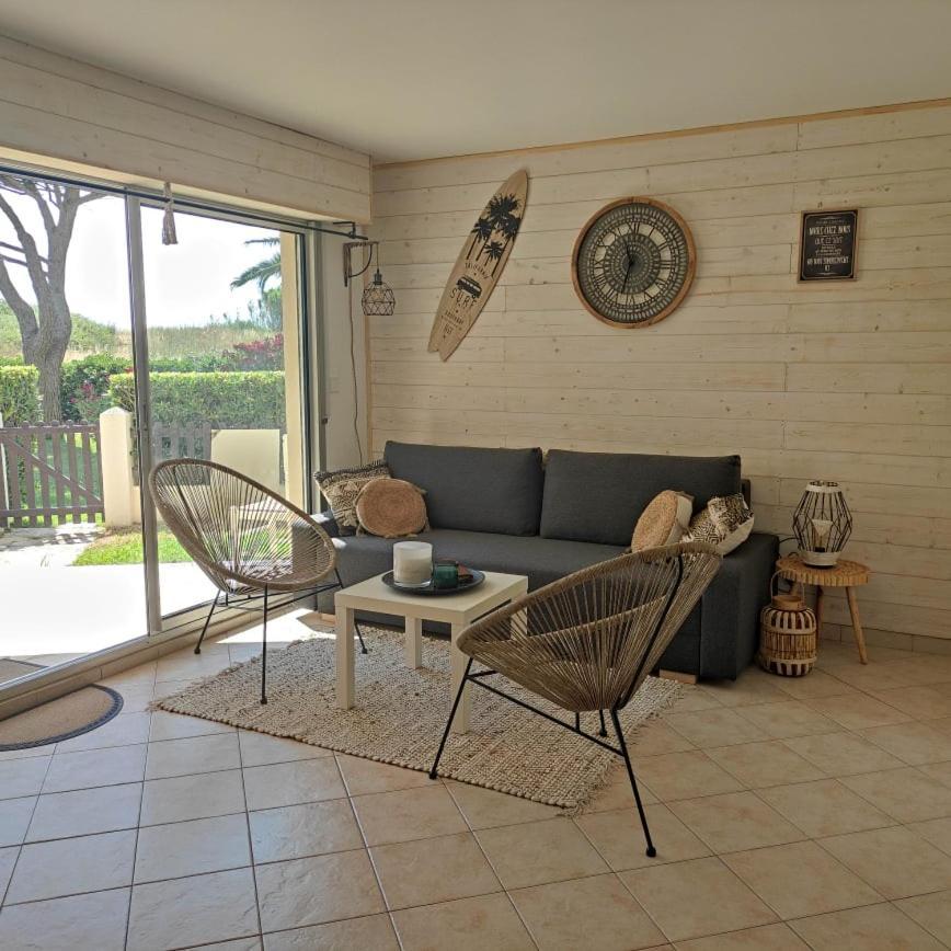 Les Capitelles 5 - Acces Direct A La Plage Depuis Le Jardin - T2 Avec Cabine - 6 Pers - Jardin - Piscine - Parking Saint-Cyprien  Exterior foto